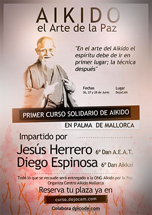 Cartel Aikido Por la Paz